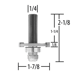 Router Bit 1/8" Slot Cutter, 3 Flute, 1/4" SH, C.T.