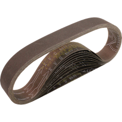 1-1/8" x 21" Abrasive Belt, 120 Grit, 10/pk