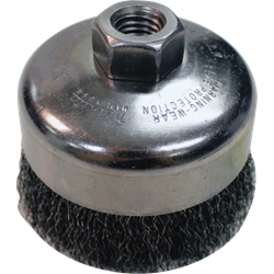 4" Crimped Wire Cup Brush, 5/8"-11