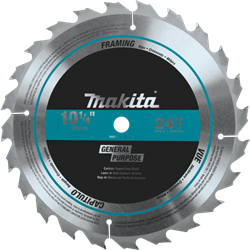 10-1/4" 24T Carbide-Tipped Saw Blade, Framing