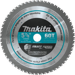 5-7/8" 60T Carbide-Tipped Saw Blade, Stainless