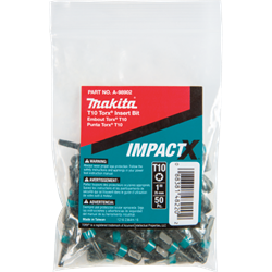 ImpactX™ T10 Torx® 1″ Insert Bit, 50/pk, Bulk