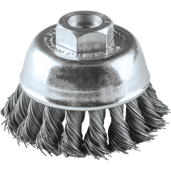 2-3/4" Knot Wire Cup Brush, M10 x 1.25