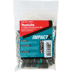 ImpactX™ #1 Square Recess 2″ Power Bit, 50/pk, Bulk