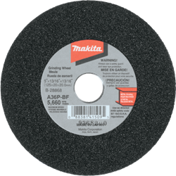 5" x 13/16" x 13/16" Grinding Wheel, 36 Grit