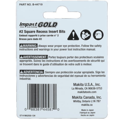 Makita B-44719 Package Shot (back) - Thumbnail