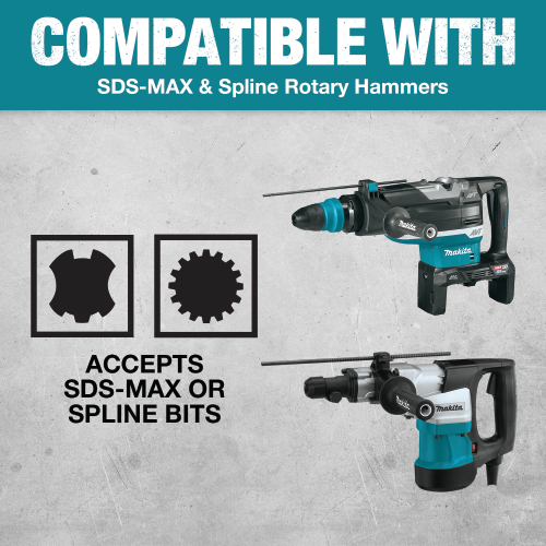 Makita B-66634 Feature Box with text_SDS-MAX Spline Compatability - Thumbnail