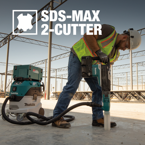 Makita B-66276 Feature Box with text_SDS-MAX 2-Cutter Action Shot - Thumbnail