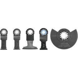 Starlock® Oscillating Multi-Tool 5-Piece Accessory Cutting Blade Set with Case