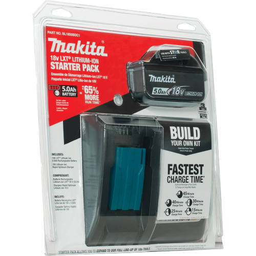 Makita BL1850BDC1 Package Shot (front angle view) - Thumbnail