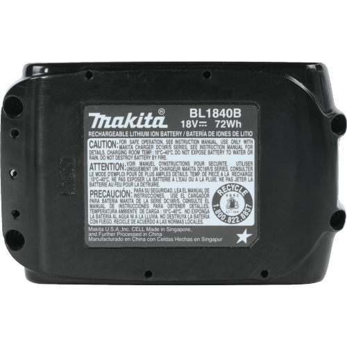 Makita BL1840B Feature Shot (bottom) - Thumbnail