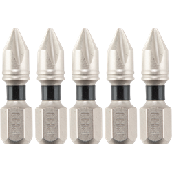 Impact XPS® #1 Phillips 1" Insert Bit, 5/pk