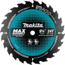 9-1/4" 24T Carbide-Tipped Max Efficiency Circular Saw Blade, Framing