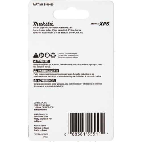 Makita E-01460 Packaging Shot (back) - Thumbnail