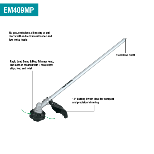 Makita EM409MP Feature Shot (call-outs) - Thumbnail