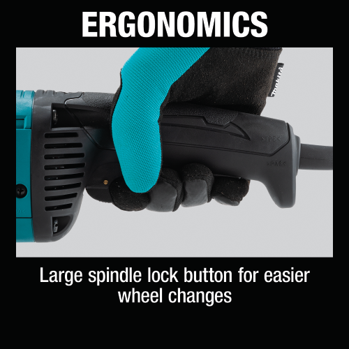 Makita GA9081 Feature Box with text_Ergonomics - Thumbnail