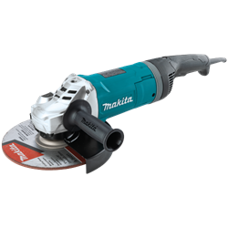 9" Angle Grinder, with Rotatable Handle, and Lock-On Switch