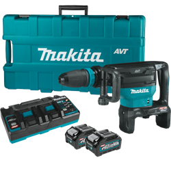 80V max (40V max X2) XGT® Brushless 28 lb. SDS-MAX AVT® Demolition Hammer Kit, AWS® Capable