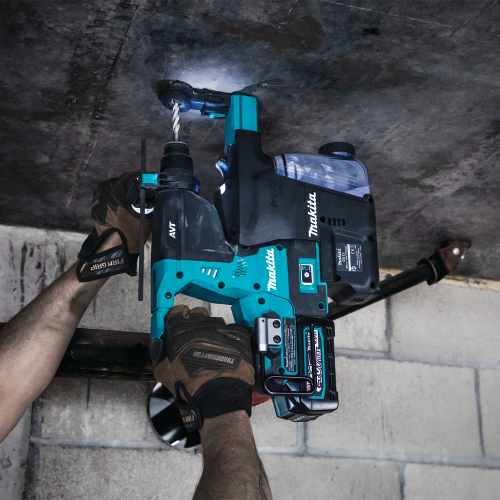 Makita GRH01M1W Action Shot 5 (overhead drilling with DX12) - Thumbnail