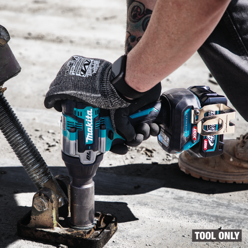 Makita GWT08Z Action Shot 1 (fastening tilt-up brace) - Thumbnail