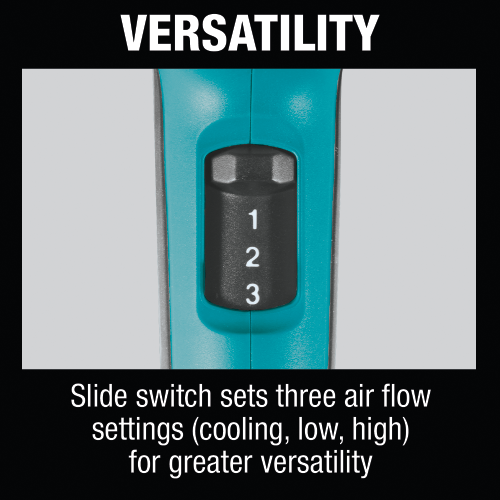 Makita HG6530VK Feature Box with text_Versatility - Thumbnail