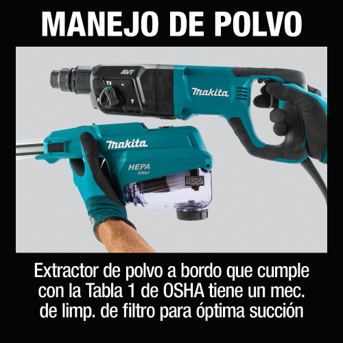 Makita HR2663 Feature Box with text Spanish_Manejo De Polvo - Thumbnail