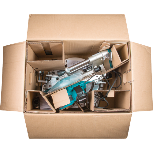 Makita LS1019L Feature Shot (what's in the box) - Thumbnail