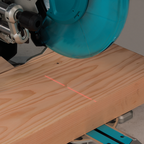 Makita LS1219L Feature Shot (built in laser) - Thumbnail