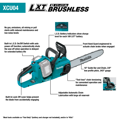 Makita XCU04 Feature Shot (call-outs) - Thumbnail