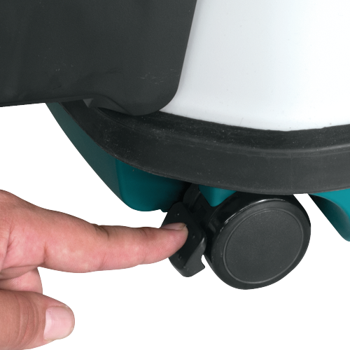 Makita XCV04Z Feature Shot (casters) - Thumbnail
