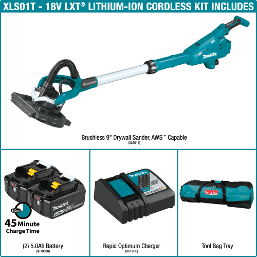 Makita XLS01T Feature Shot (includes) - Thumbnail