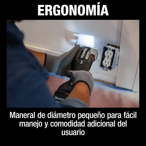 Makita XMT04ZB Feature Box with text Spanish_Ergonomia - Thumbnail