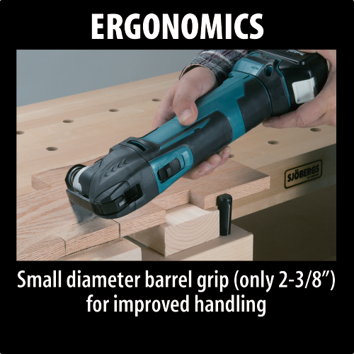 Makita XMT035 Feature Box with text_Ergonomics - Thumbnail