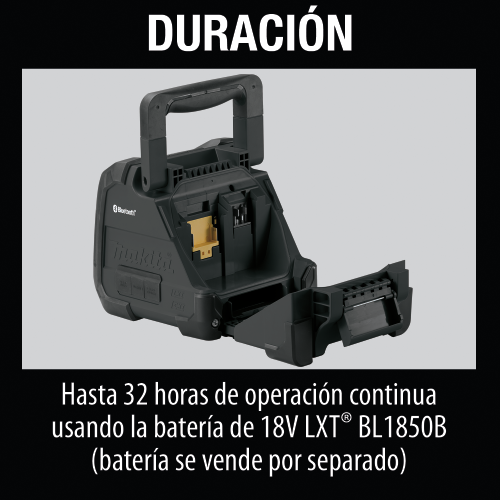 Makita XRM08B Feature Box with text Spanish_Duración - Thumbnail