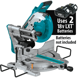 Sierra de Inglete de 10" Compuesta de Doble-Bisel de Corredera LXT® de 36V (18V X2) sin Escobillas