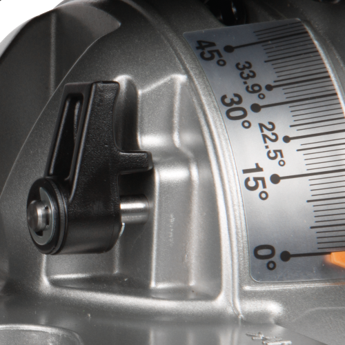 Makita XSL06Z Feature Shot (45-48 degrees bevel cut) - Thumbnail