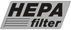 HEPA Filter Logo (Gray Scale on White)